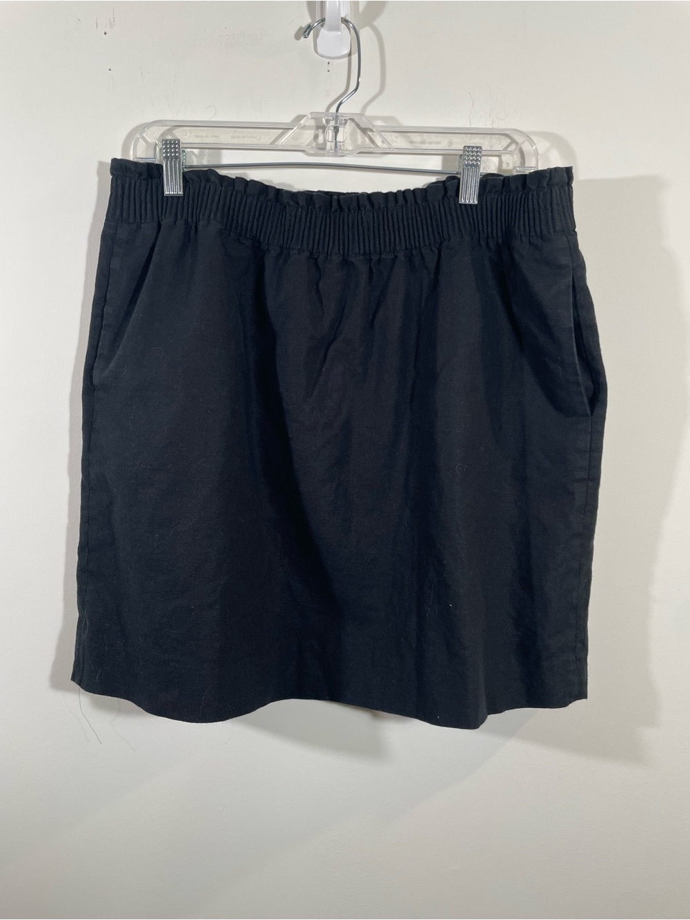 J Crew cotton/linen elastic waist skirt